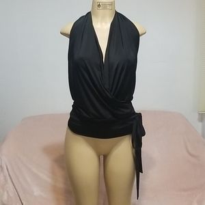 Deep plunge, backless top, size small